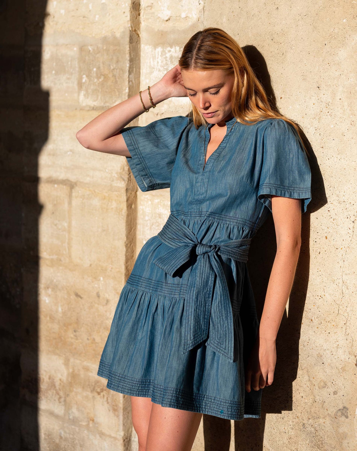 utility dress denim DENIM UTILITY DRESS M / Black DENIM